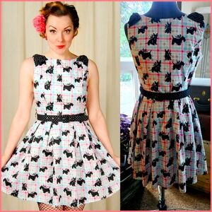 Hell Bunny Scottie Dog Mini Dress